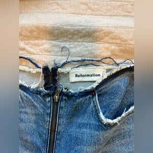 Raw Hem Reformation Jeans